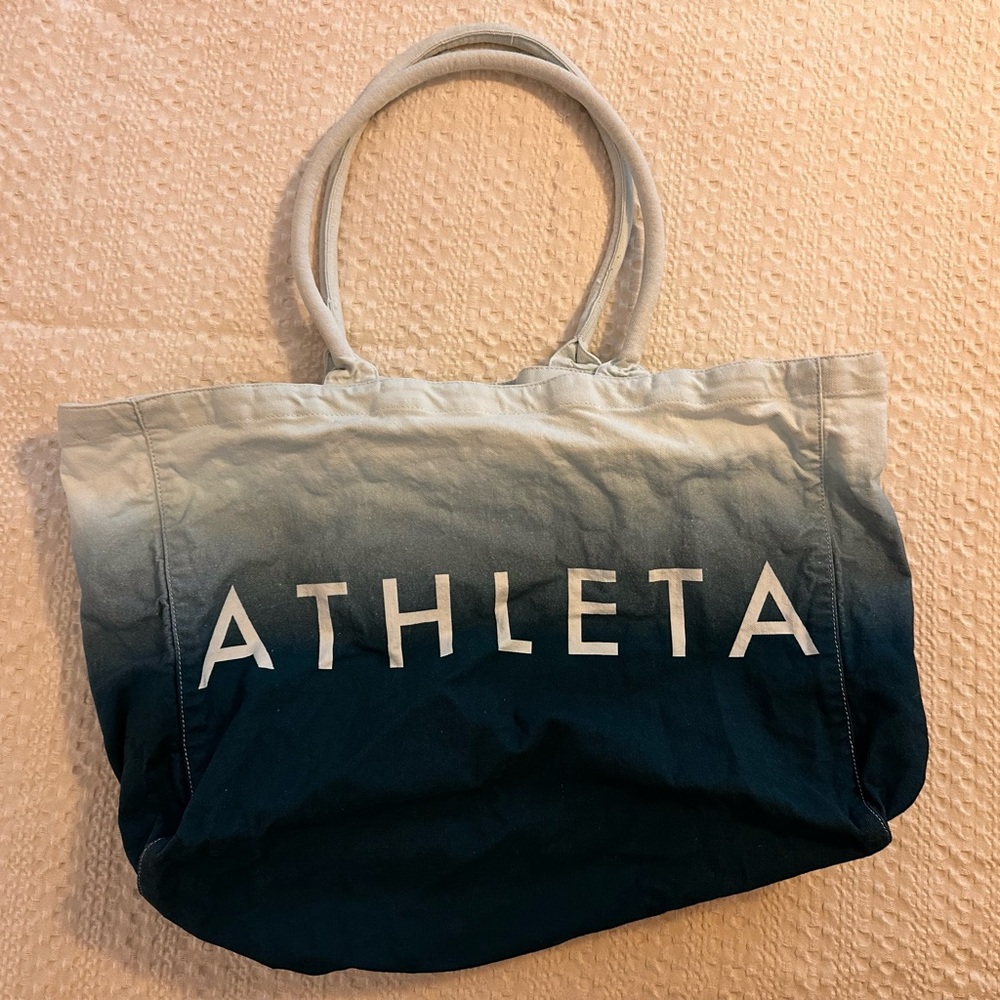 Athleta Gradient Blue Gym / Weekender / Travel Tote